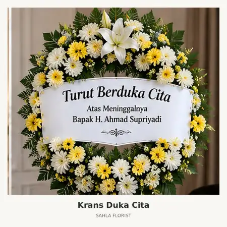 Krans Bunga Duka Lampung Tengah